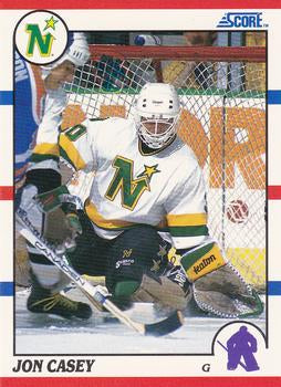 #80 Jon Casey - Minnesota North Stars - 1990-91 Score Hottest and Rising Stars Hockey
