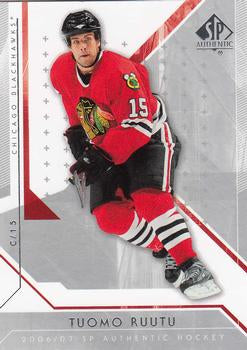 #80 Tuomo Ruutu - Chicago Blackhawks - 2006-07 SP Authentic Hockey