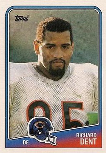 #80 Richard Dent - Chicago Bears - 1988 Topps Football