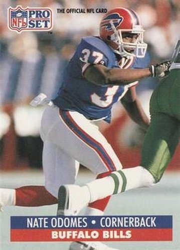 #80 Nate Odomes - Buffalo Bills - 1991 Pro Set Football