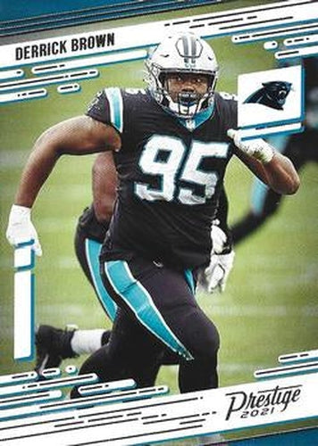#80 Derrick Brown - Carolina Panthers - 2021 Panini Prestige Football