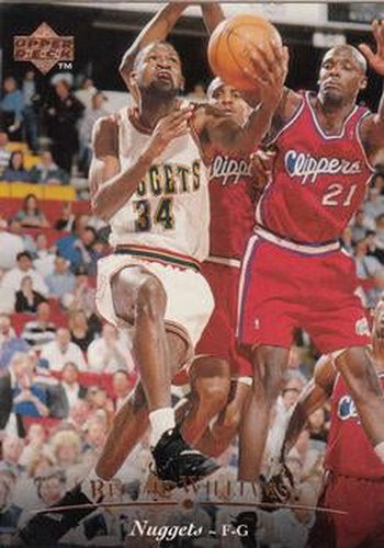 #80 Reggie Williams - Denver Nuggets - 1995-96 Upper Deck Basketball