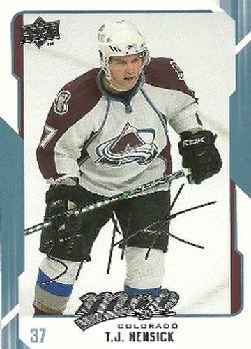 #80 T.J. Hensick - Colorado Avalanche - 2008-09 Upper Deck MVP Hockey