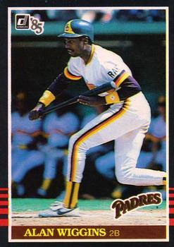 #80 Alan Wiggins - San Diego Padres - 1985 Donruss Baseball