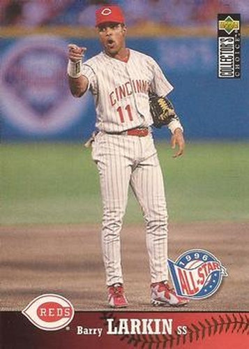 #80 Barry Larkin - Cincinnati Reds - 1997 Collector's Choice Baseball
