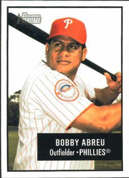 #80 Bobby Abreu - Philadelphia Phillies - 2003 Bowman Heritage Baseball