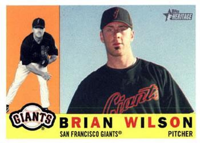 #80 Brian Wilson - San Francisco Giants - 2009 Topps Heritage Baseball