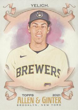#80 Christian Yelich - Milwaukee Brewers - 2021 Topps Allen & Ginter Baseball