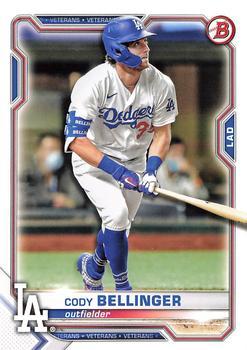 #80 Cody Bellinger - Los Angeles Dodgers - 2021 Bowman Baseball