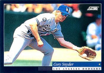 #80 Cory Snyder - Los Angeles Dodgers -1994 Score Baseball
