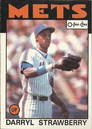 #80 Darryl Strawberry - New York Mets - 1986 O-Pee-Chee Baseball