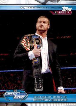 #80 Dolph Ziggler Vacates the United States Championship - 2019 Topps WWE Road to Wrestlemania Wrestling