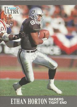 #80 Ethan Horton - Los Angeles Raiders - 1991 Ultra Football