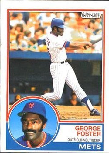 #80 George Foster - New York Mets - 1983 O-Pee-Chee Baseball