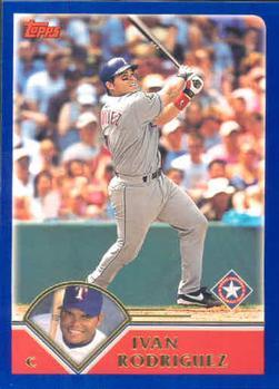 #80 Ivan Rodriguez - Texas Rangers - 2003 Topps Baseball