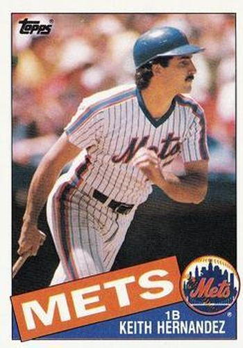 #80 Keith Hernandez - New York Mets - 1985 Topps Baseball