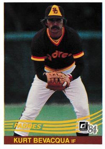 #80 Kurt Bevacqua - San Diego Padres - 1984 Donruss Baseball