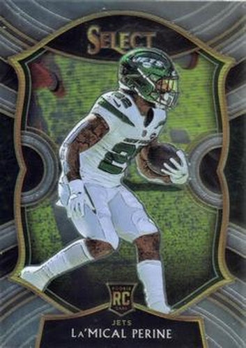 #80 La'Mical Perine - New York Jets - 2020 Panini Select Football