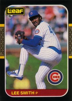 #80 Lee Smith - Chicago Cubs - 1987 Leaf Baseball