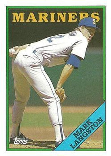 #80 Mark Langston - Seattle Mariners - 1988 Topps Baseball