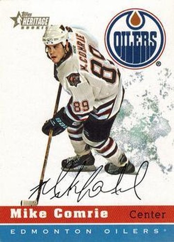 #80 Mike Comrie - Edmonton Oilers - 2000-01 Topps Heritage Hockey