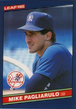 #80 Mike Pagliarulo - New York Yankees - 1986 Leaf Baseball