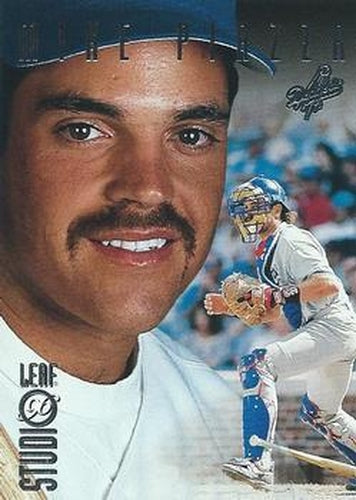 #80 Mike Piazza - Los Angeles Dodgers - 1996 Studio Baseball