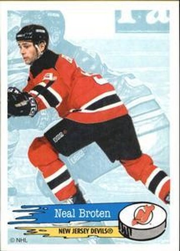 #80 Neal Broten - New Jersey Devils - 1995-96 Panini Hockey Stickers