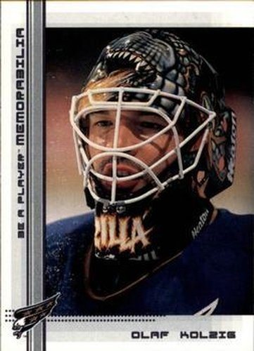 #80 Olaf Kolzig - Washington Capitals - 2000-01 Be a Player Memorabilia Hockey