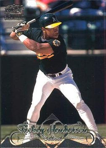 #80 Rickey Henderson - Oakland Athletics - 1998 Pacific Paramount Baseball