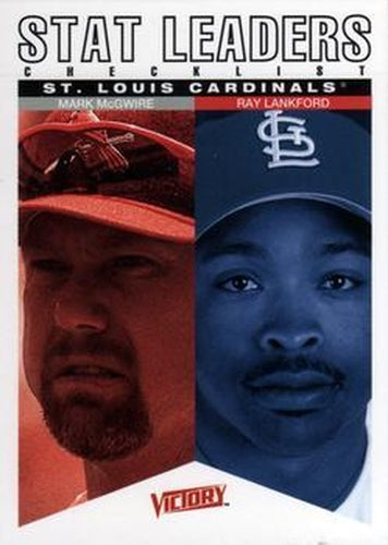 #80 Mark McGwire / Ray Lankford - St. Louis Cardinals - 2000 Upper Deck Victory Baseball