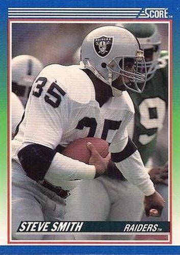 #80 Steve Smith - Los Angeles Raiders - 1990 Score Football