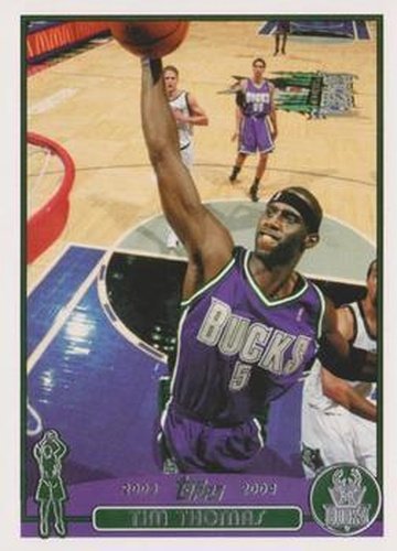 #80 Tim Thomas - Milwaukee Bucks - 2003-04 Topps Basketball