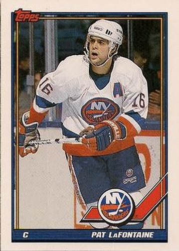 #80 Pat LaFontaine - New York Islanders - 1991-92 Topps Hockey