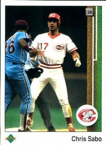 #180 Chris Sabo - Cincinnati Reds - 1989 Upper Deck Baseball