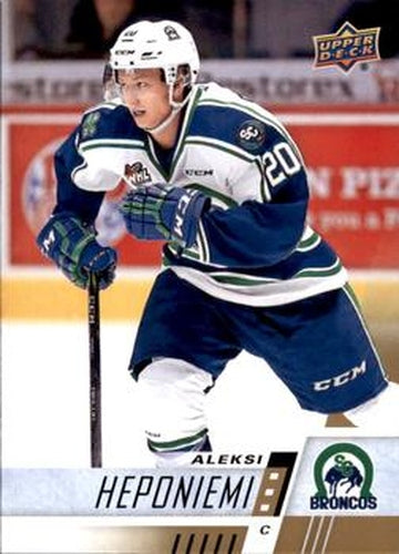 #80 Aleksi Heponiemi - Swift Current Broncos - 2017-18 Upper Deck CHL Hockey