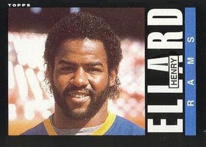 #80 Henry Ellard - Los Angeles Rams - 1985 Topps Football