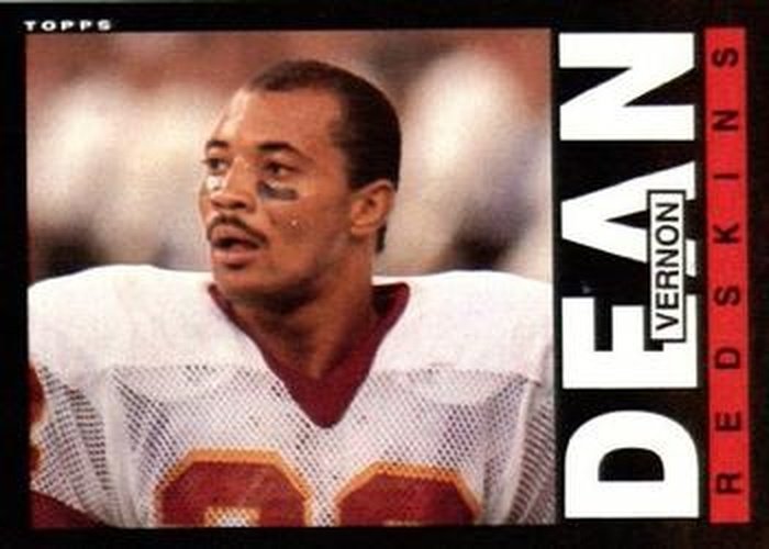 #180 Vernon Dean - Washington Redskins - 1985 Topps Football