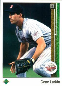 #580 Gene Larkin - Minnesota Twins - 1989 Upper Deck Baseball