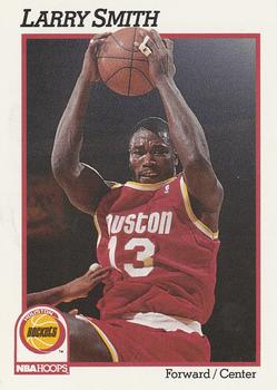 #80 Larry Smith - Houston Rockets - 1991-92 Hoops Basketball