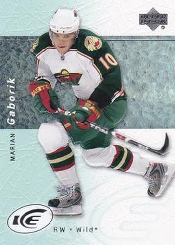 #80 Marian Gaborik - Minnesota Wild - 2007-08 Upper Deck Ice Hockey