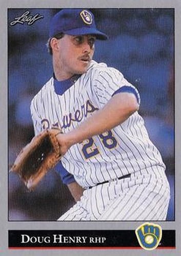 #80 Doug Henry - Milwaukee Brewers - 1992 Leaf Baseball