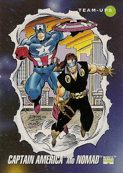 #80 Captain America and Nomad - 1992 Impel Marvel Universe