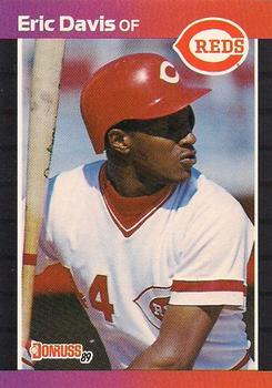 #80 Eric Davis - Cincinnati Reds - 1989 Donruss Baseball