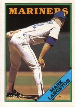 #80 Mark Langston - Seattle Mariners - 1988 O-Pee-Chee Baseball