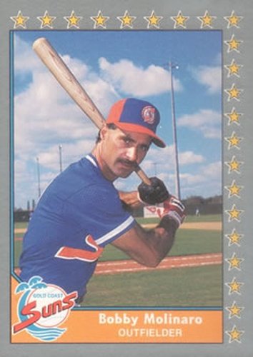 #80 Bobby Molinaro - Gold Coast Suns - 1990 Pacific Senior League Baseball