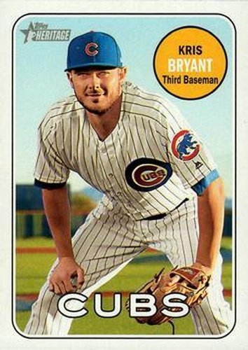 #80b Kris Bryant - Chicago Cubs - 2018 Topps Heritage Baseball
