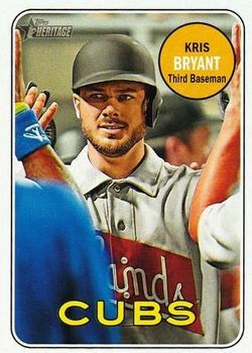 #80f Kris Bryant - Chicago Cubs - 2018 Topps Heritage Baseball