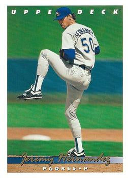 #811 Jeremy Hernandez - San Diego Padres - 1993 Upper Deck Baseball