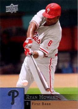 #813 Ryan Howard - Philadelphia Phillies - 2009 Upper Deck Baseball